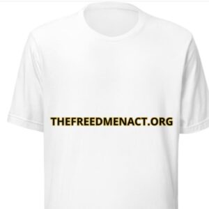 “Reparations Look Good On Us” Tee (Front: THEFREEDMENACT.ORG / Back Graphic)