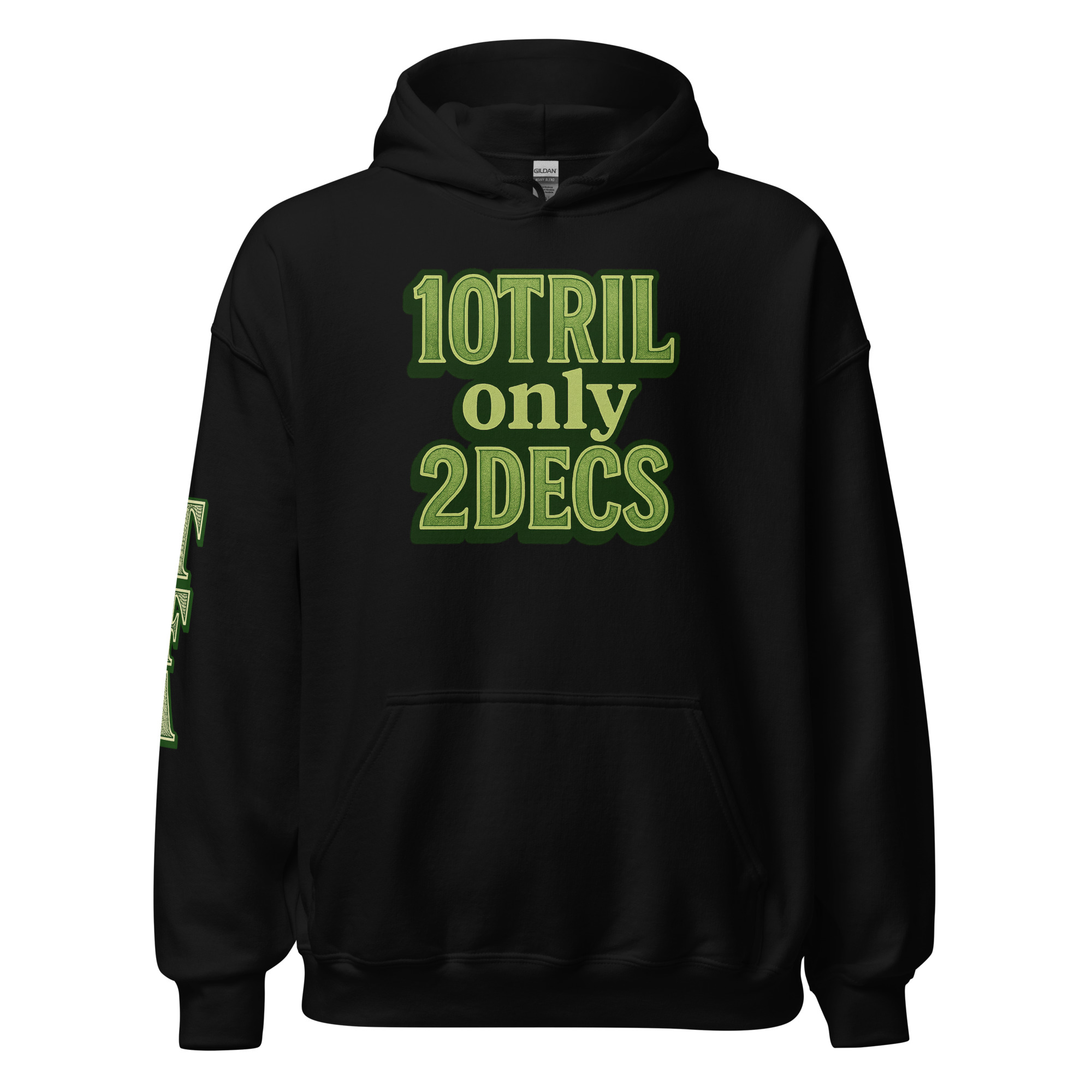10TRIL only 2DECS Hoodie — ONCODE Hologram Back - Image 3